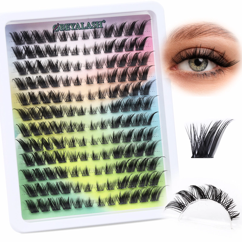 Private Label Hot Selling Fox Eye DIY Cluster Lashes Easy to Apply